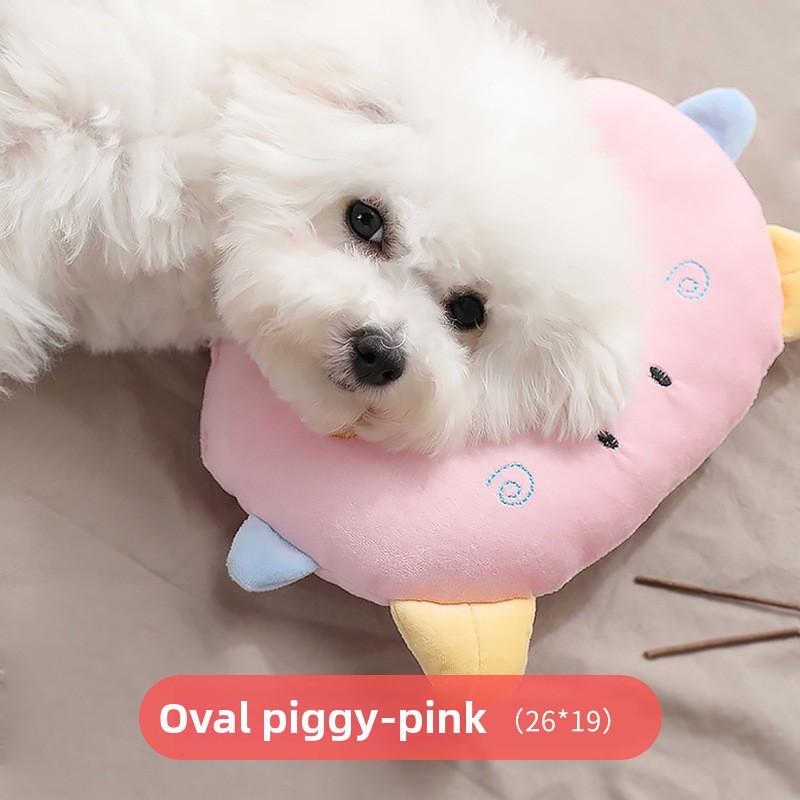 Cute Pig-patterned Pillows for Pet Dogs To Sleep On, Protecting The Cervical Vertebrae. Deep Sleep Pillows for Dogs and Cats