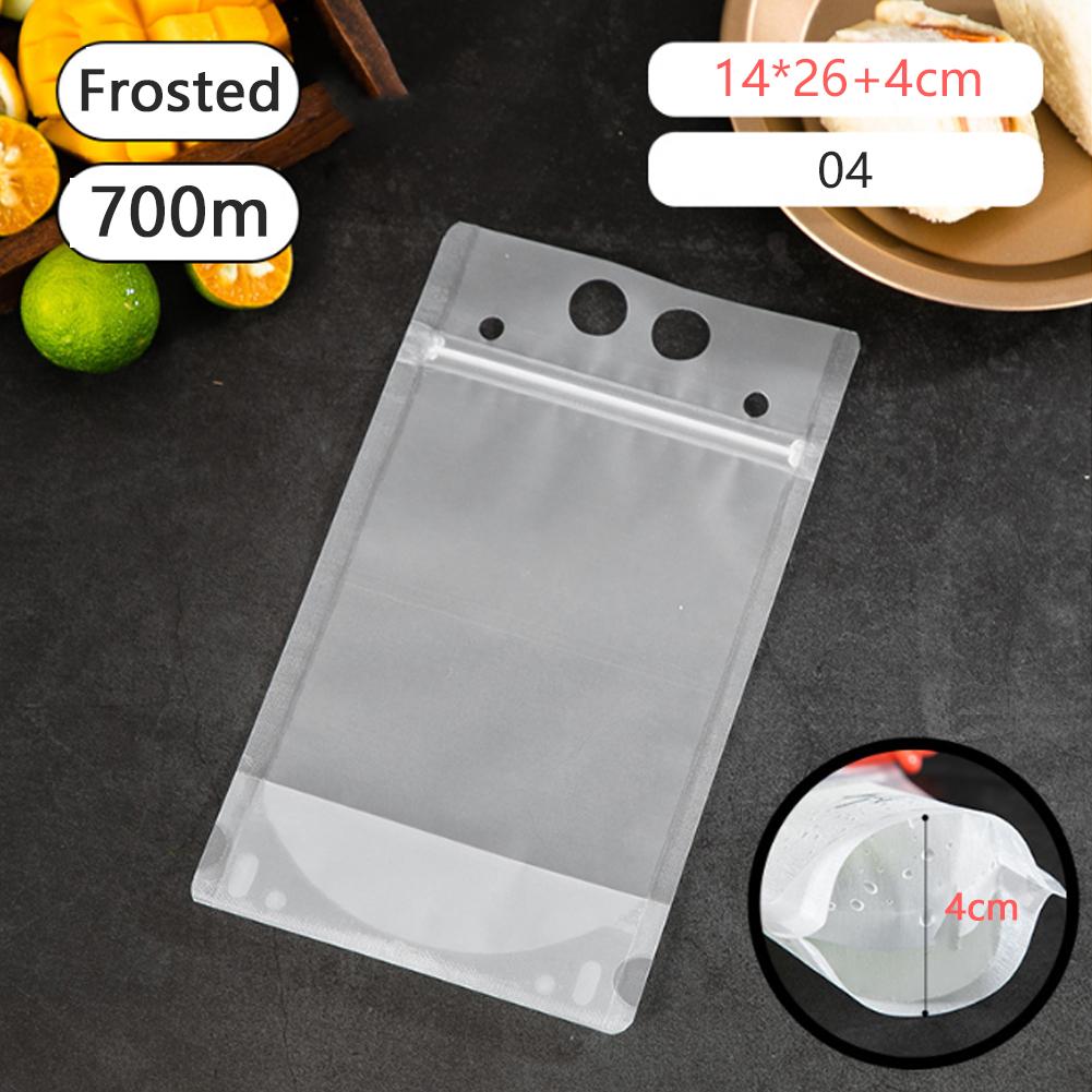 50PCS Einweg Saft Kaffee Flüssigkeit Tasche Dichtung Lebensmittel Tasche Klar Trinken Beutel Party Geschirr