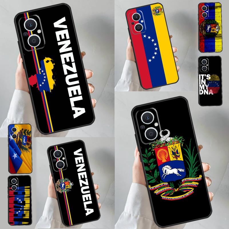 Venezuela Flag Coat Of Arms Phone Case For OPPO Reno 8T 2 3 4 5 Z 6 7 8 Lite OPPO Find X5 Lite X6 Pro X2 X3 Neo Cover