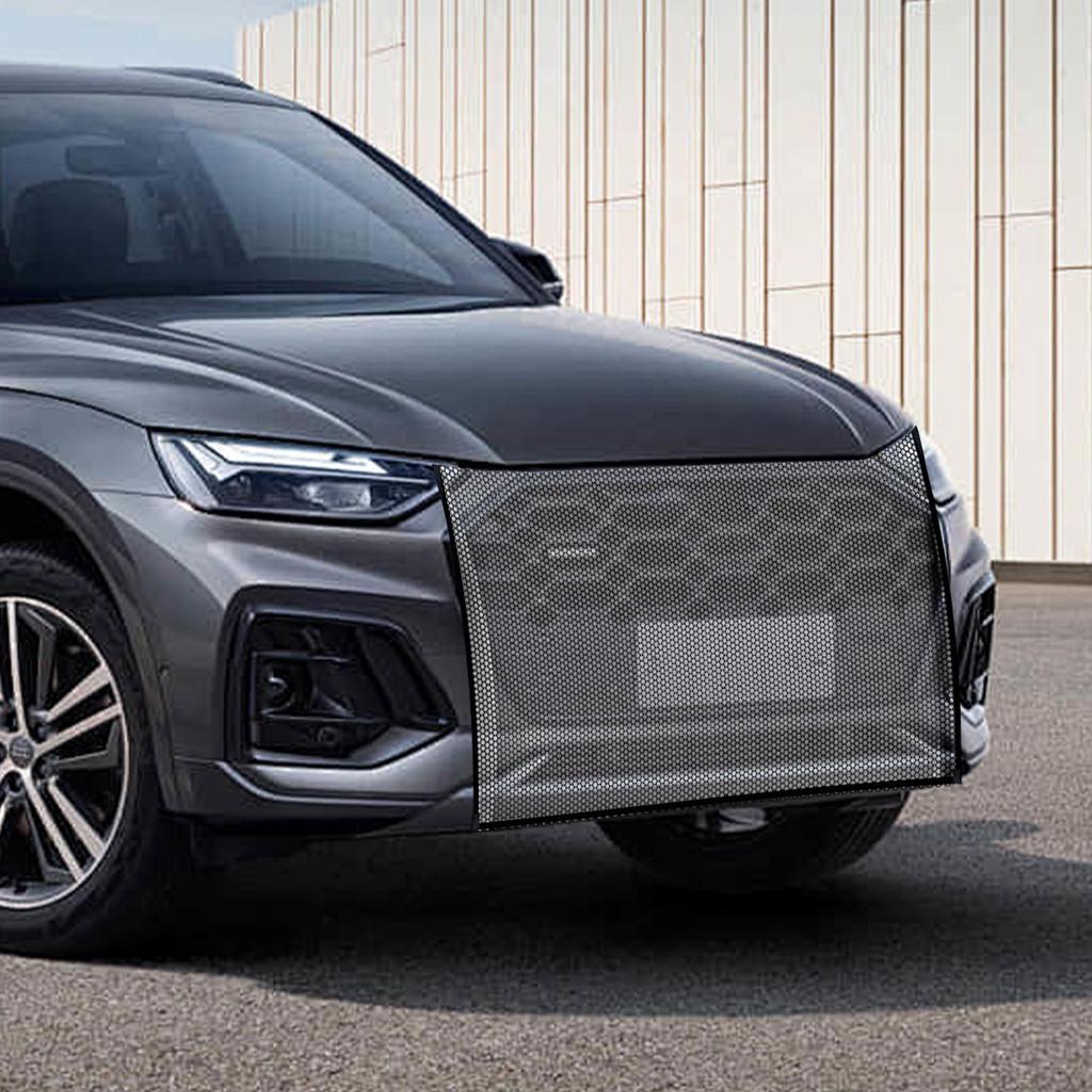 Universal Automotive Water Tank Protective Net Foldable Car Front Mesh Prevent Engine Hood Damage Stones Leaves Resistant Net