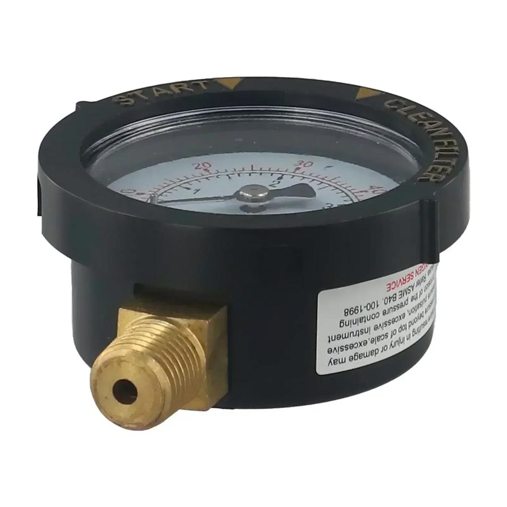 0-60 Psi Pool Filter Pressure Gauge Waterproof Stable Performance 1 4 NPT Brass Connector Clean Filter Indicator