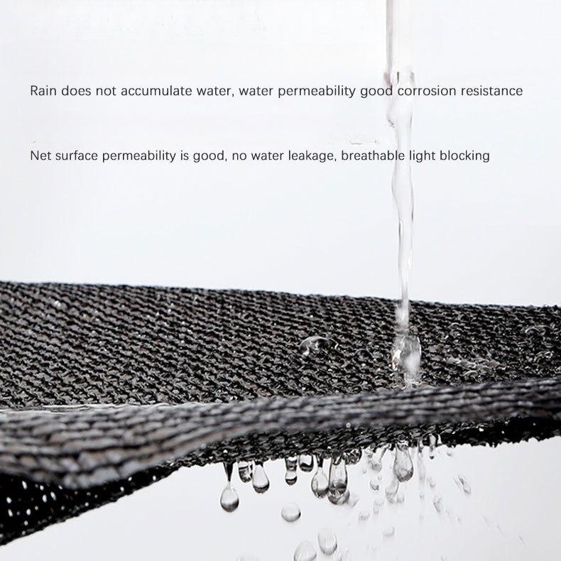 1pc Striped High-Density Breathable Sun Shade Net - Durable Plastic Outdoor Shading Fabric for Carport, Garden, and Corridor Cooling Canopy