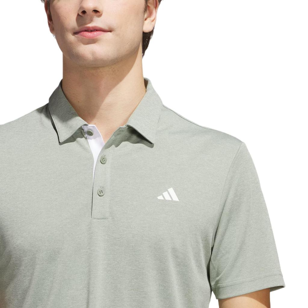 Adidas DRIVE HEATHER POLO SHIRT Polo Shirt Men's Dusty Green JJ1698