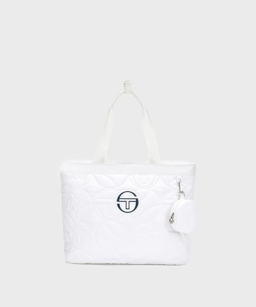 Sergio Tacchini W Lapaca Quilted Tote Bag (White)