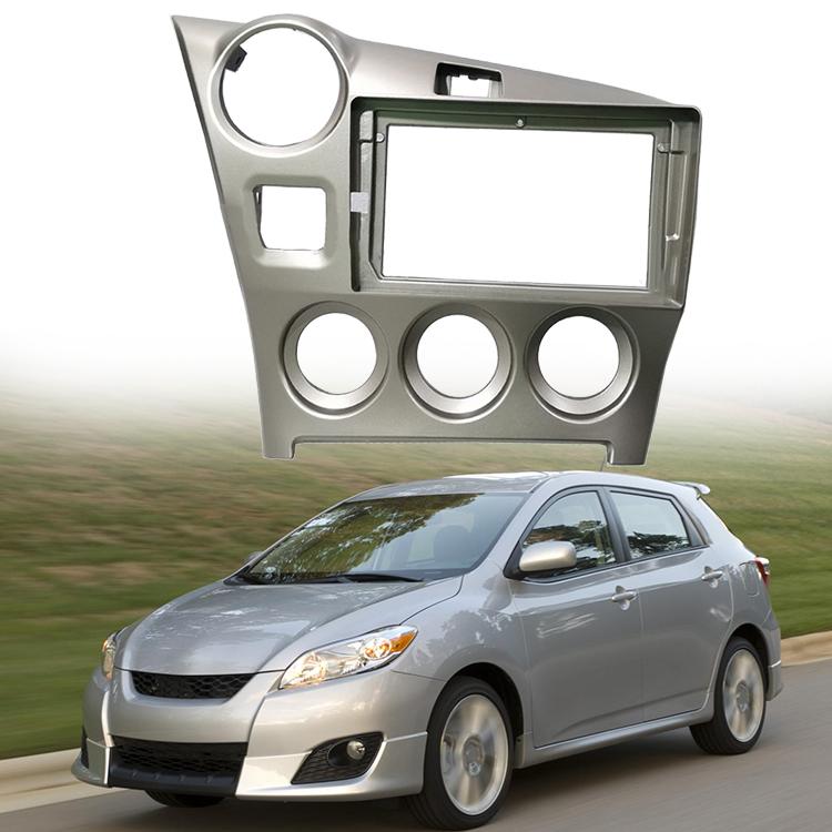Silberne Autoradio-Blende Stereo Radio Blenden Panel Rahmen Abdeckung 9 Zoll Panel Rahmen Für Toyota Für MATRIX 2009 2010 2011 2012 2013 2014