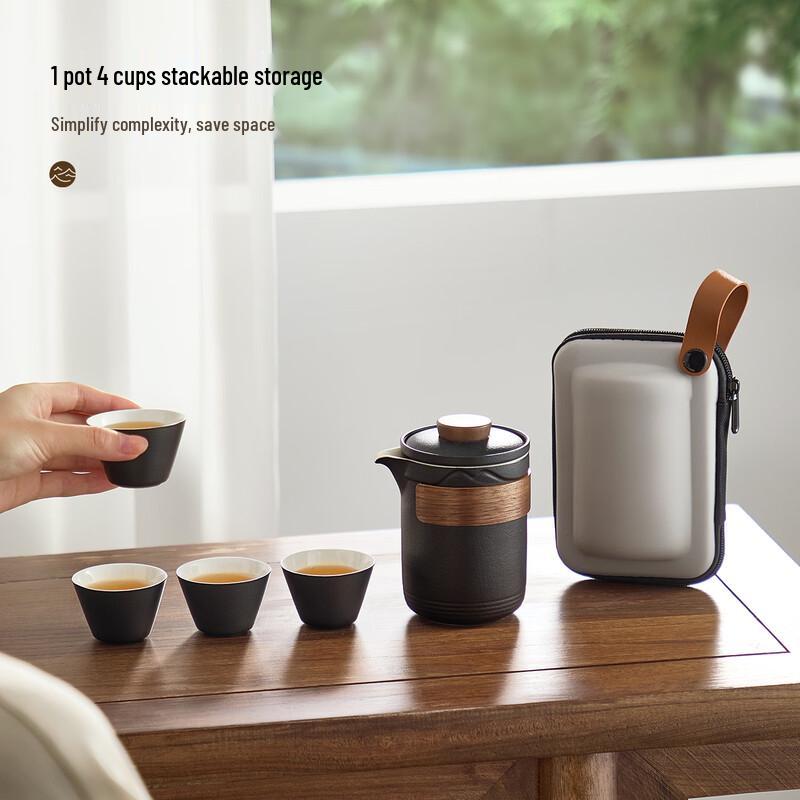 Portable Ceramic Kung Fu Tea Set