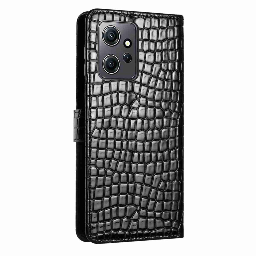 Crocodile Fashion Phone Case for Xiaomi Redmi Series.Redmi Note 14/Note 12/13C/14C/Xiaomi 14T...,Faux Leather Wallet with Card Slots & Shockproof