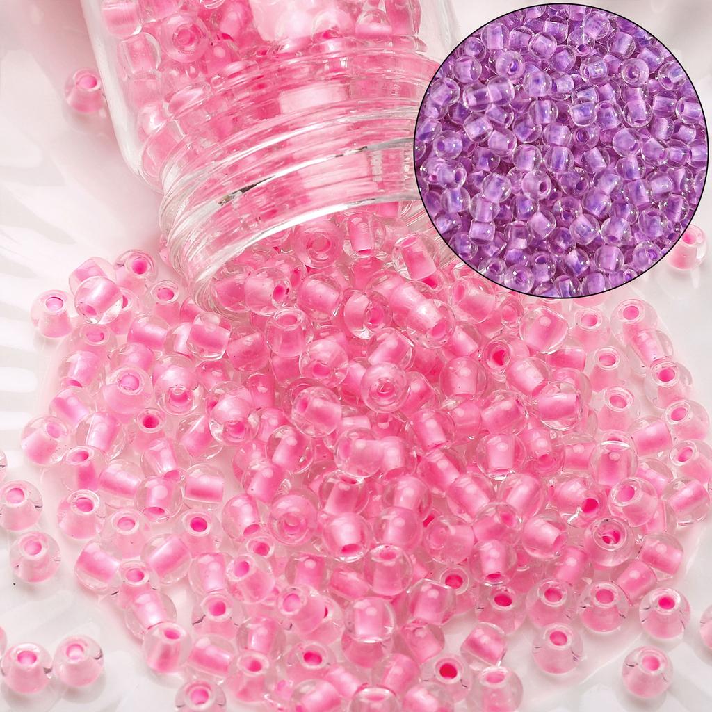 100Pcs Glass Seed Bead 4mm Light Variable Series For DIY Bracelets Necklaces Jewelry Making
