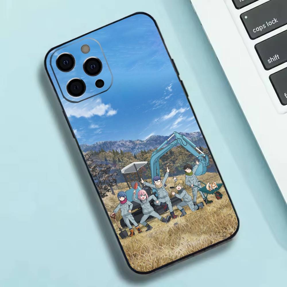 Anime Y-Yuru C-Camp Phone Case Silicone Soft For IPhone 17 16 15 14 13 12 11 X XR Plus Pro Max Plus