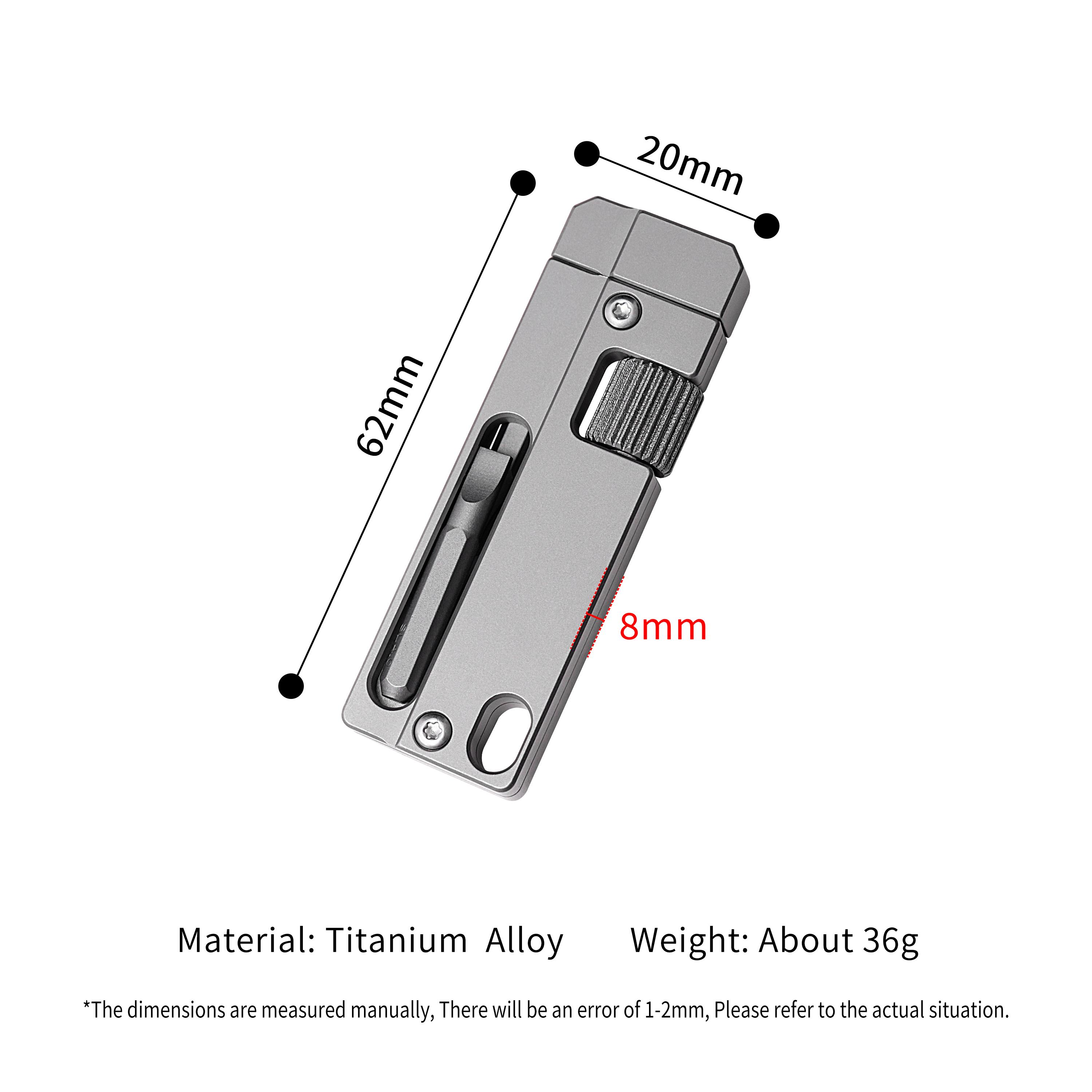 TGZUO Portable Mini Titanium Wrench Multifunctional