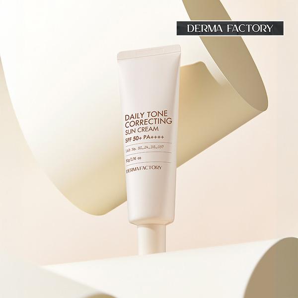 

[DERMA FACTORY] Щоденний сонцезахисний крем з ефектом вирівнювання тону 50г SPF50+, PA++++ Daily Tone Correcting Sunscreen 50g