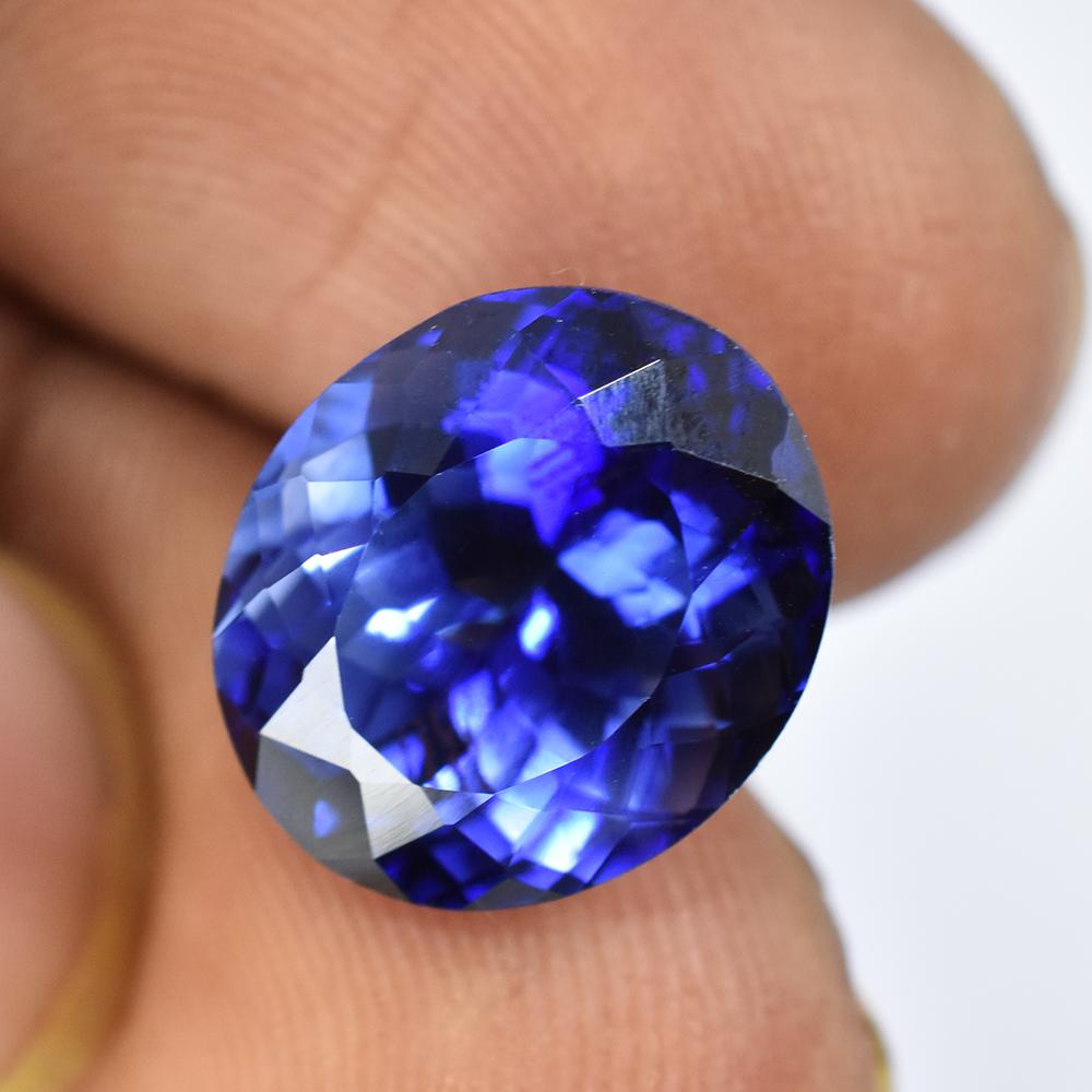Natural Blue Sapphire Loose Gemstone Oval Cut 8.15 Ct September Birthstone for Gem Collections