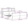 VidaXL Bed Frame with Headboard 120x200 Cm Solid Pine Wood, Bedroom Furniture, Slatted Base, Wooden Bed, Bed, 3306462