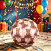 1pc Teddy Bear Fantasy Theme Soccer Ball Football, Size 5, Lightweight PVC, Outdoor Training Soccer Ball,Gift C6540