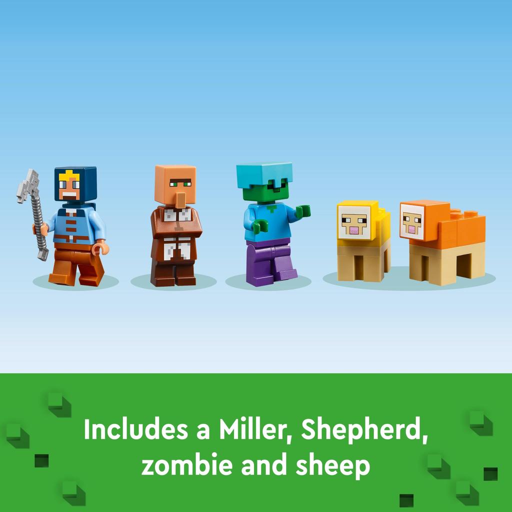 LEGO Minecraft Farm with Windmill 21262, Ages 8 and Up