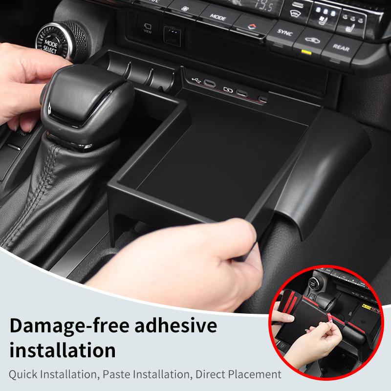 For Toyota 2024 2025 LC250 Land Cruiser J250 Prado 250 1958 First Edition Expansion Storage Box Black Interior Black Accessories