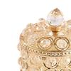 Crystal Jewelry Box Storage with Lid Gold for Earrings Gift Women Girls