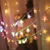Solar/220V Plug-in Version Operated Star String Lights LED Fairy Lights Christmas Garland for Terrace Home Party Wedding Decoration Lights