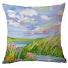 New Bedroom Decoration Oil Painting Watercolor Landscape Pillowcase Summer Home Sofa Cushion Pillowcase