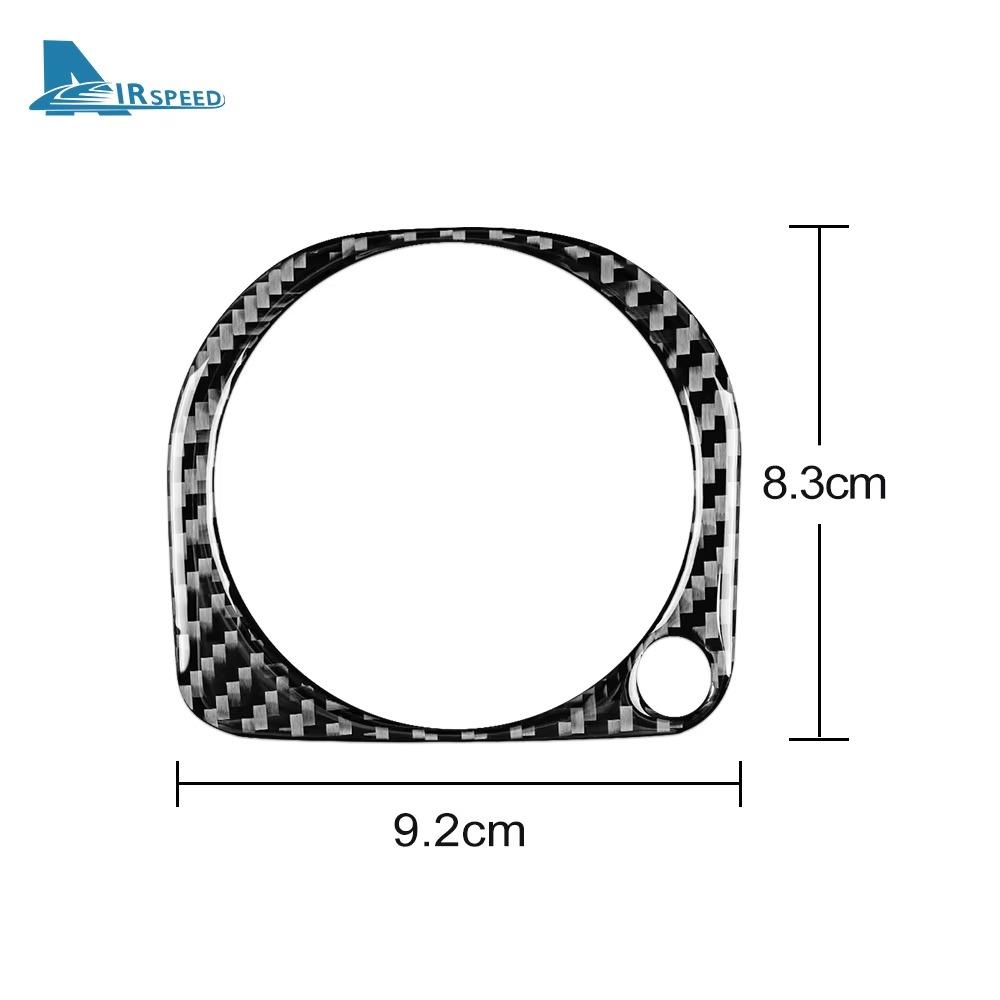 For Mercedes Benz C Class W203 2005 2006 2007 Real Soft Carbon Fiber Car Water Cup Frame Trim Sticker Interior Accessories