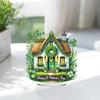 2D Flat St. Patricks Day Cottage DIY Diamond Painting Tabletop Ornaments Kit Desktop Diamond Art Kits Bedroom Table Decoration