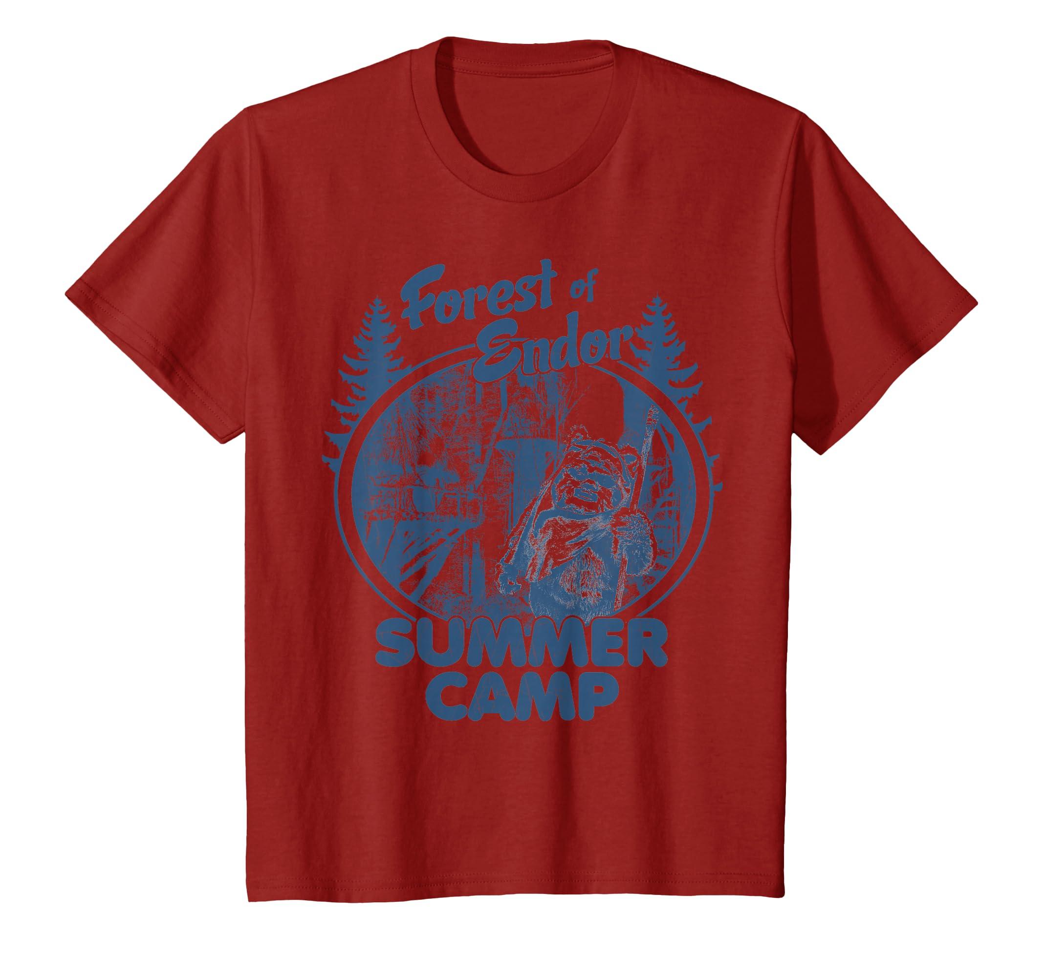 Star Wars Wicket Ewok Endor Forest Summer Camp Disney+ T-Shirt