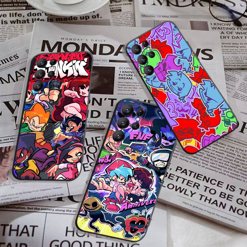 Music Game Friday Night Funkin Phone Case For Samsung S 24 Fe 25 Ultra Plus 20 Lite 21 30 22 23 24 22 Ultra 5G Fundas