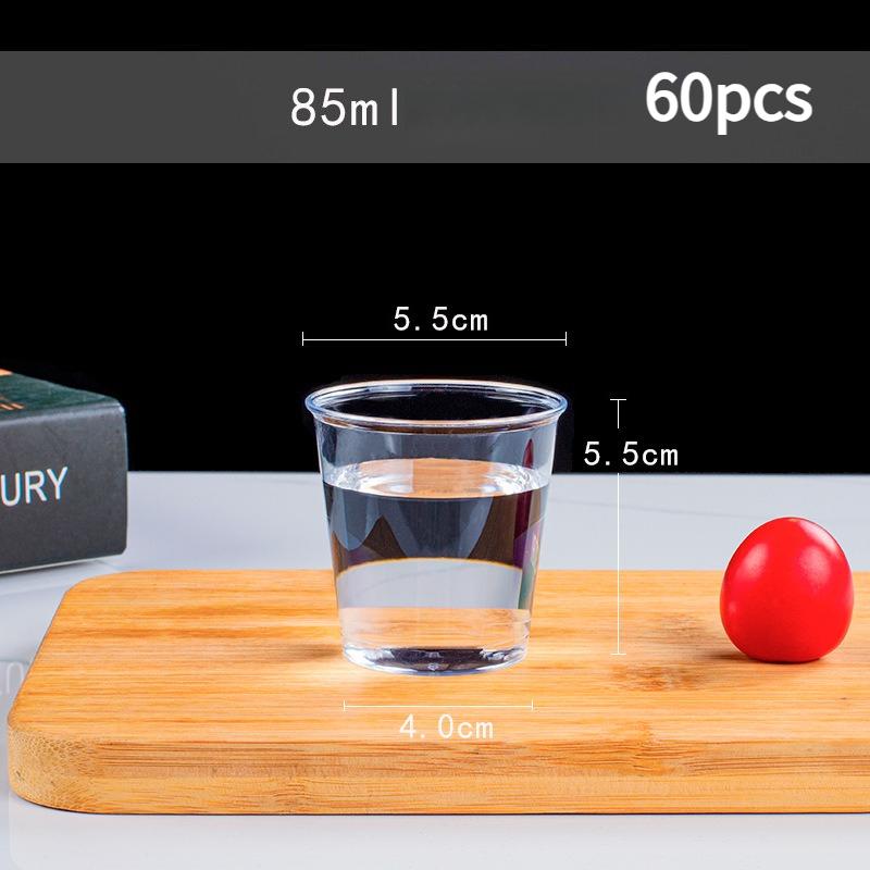 Eco-friendly Clear Plastic Disposable Party Shot Glasses Jelly Cups Tumblers Birthday Kitchen Accessories High Temperature Resistant Tea Cup for Drink