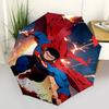 1pc Superman Superhero Automatic Folding Umbrella - Compact 8-Rib Design, Durable Plastic & Iron1454L