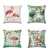 Versatile 18 Inch Summer Flamingo Throw Pillow Case Ideal For Sofa Bed And Home Decor