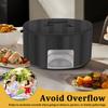 Kitchen Dust Cover Polyester Slow Cooker Cover with Pocket and See Through Window Appliance Dust Cover for 6/7/8L Slow Cooker