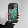 Oil Painting Flower Pattern Mobile Phone Case Suitable for iPhone 17 16 15 14 13 12 11 Pro/ Max /Plus Anti-fall and Shockproof
