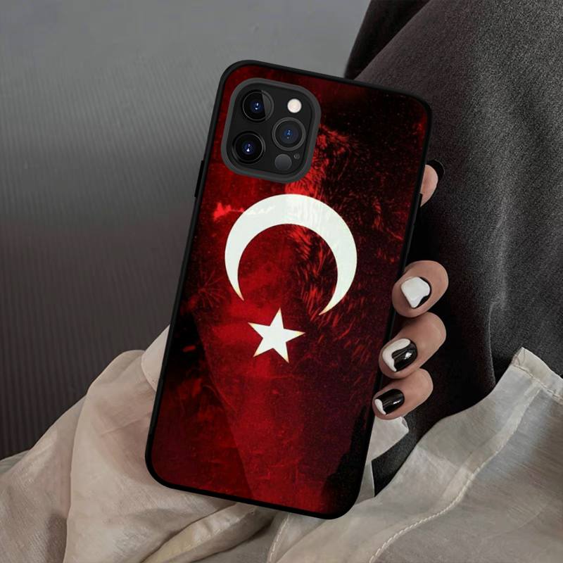 Flag Turkey Istanbul Antalya Mustafa Wolf Phone Case Silicone Soft for Iphone 14 13 12 11 Pro Mini XS MAX 8 7 6 Plus X XS XR