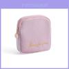 Portable Plush Sanitary Napkin Storage Bag Modern Minimalist Style Travel Organizer