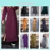 Cozy Winter Hoodie Dress With Fleece Lining For Casual Comfort And Style