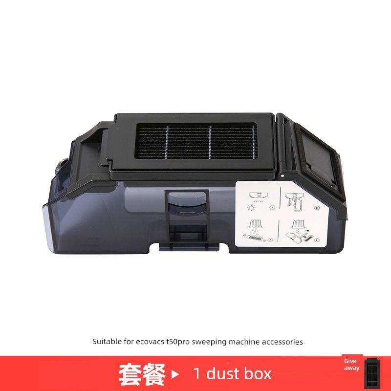 Suitable for Ecovacs T50Pro Sweeping and Mopping Robot Accessories Mop Cloth Cleaning Liquid Roller Brush Dust Bag Filter