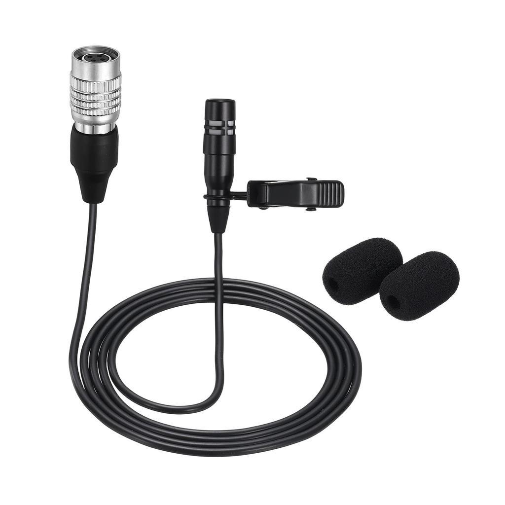 uxcell Lavalier Microphone, Audio Technical Type Plug, Condenser Color Microphone, 1m Wired Cable, Unidirectional, Compact Label Microphone, Ideal