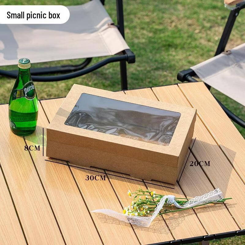 

JingJingRS Disposable Kraft Paper Lunch Box