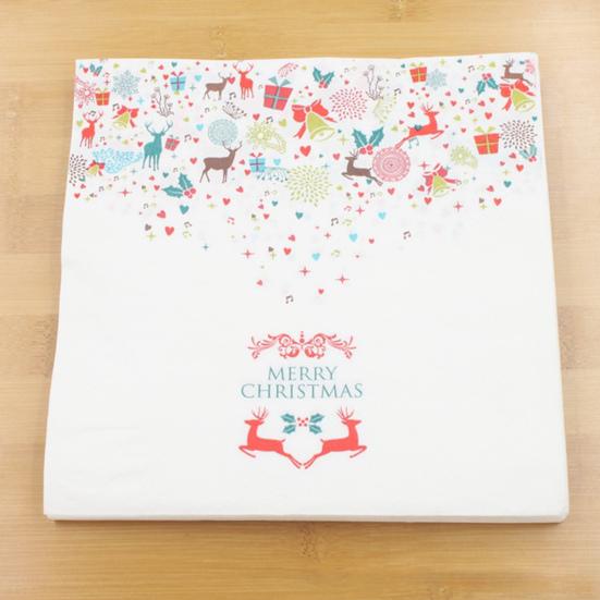 Kutu Mendil Modern Narin Baskılı Kağıt Havlu Programı Rahat Akşam Yemeği Peçetesi Baskılı Peçeteler Düğün için