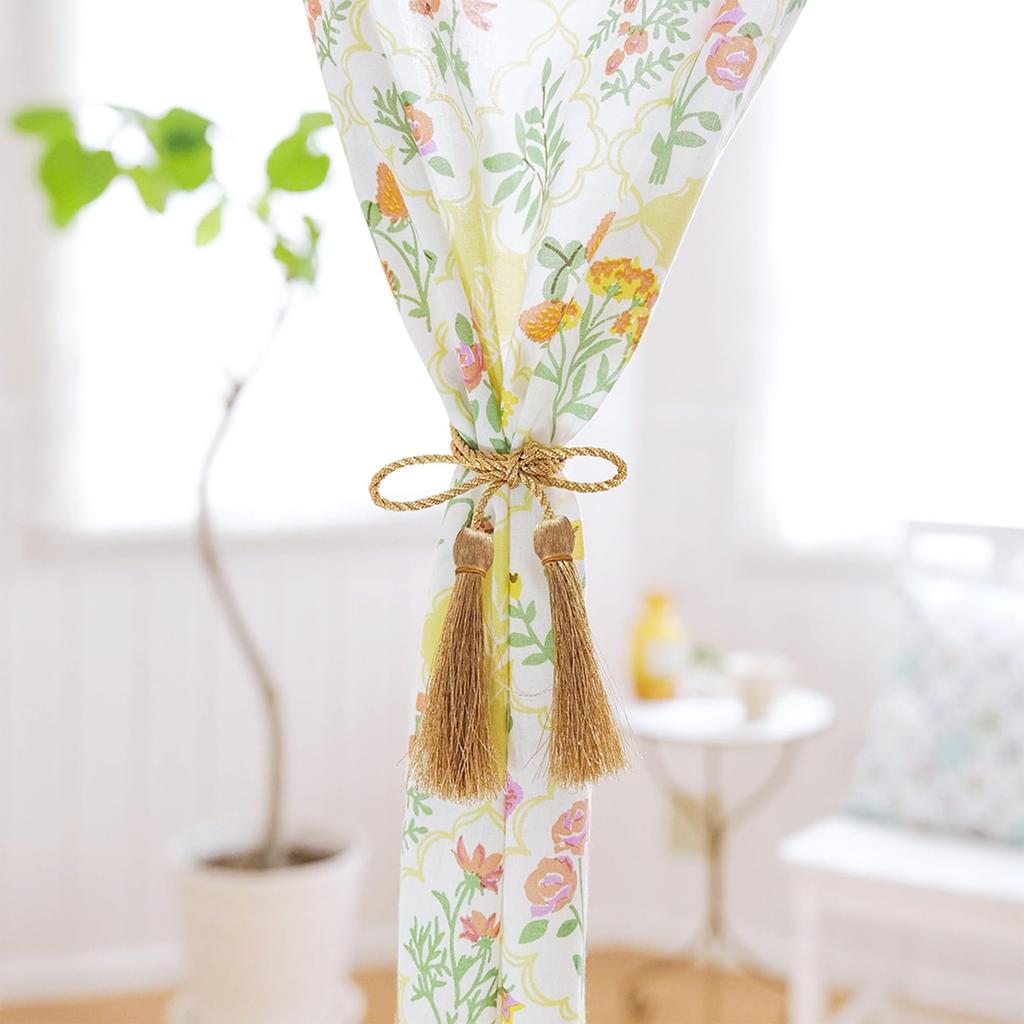Tomo Corporation Noren Lace Flower Room Product Curtain, Pattern, Natural, Long, Divider, 100% Cotton, 85x150cm, Number 15625-870-342
