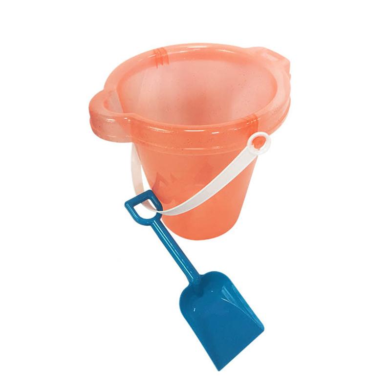 

Childrens Toy 7inch Fluorescent Bucket Beach Bucket Shovel Set Pp Material StyleA