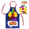 Montessori Apprendimento del Corpo Umano Giocattoli Educativi Grembiule con Abbinamento degli Organi in Tessuto Ausili Didattici Parrocchiali Giocattoli Educativi Per Bambini
