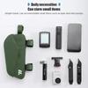 1PC Bicycle Magnetic Lid Top Tube Bag With Bolts Mounted & Straps MTB Road Bike Waterproof Front Frame Structured Bag