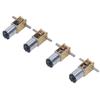 4 Stück Set DC Getriebemotor 8RPM 13RPM 26RPM 68RPM Starke Leitfähigkeit Doppelwelle Schneckengetriebe