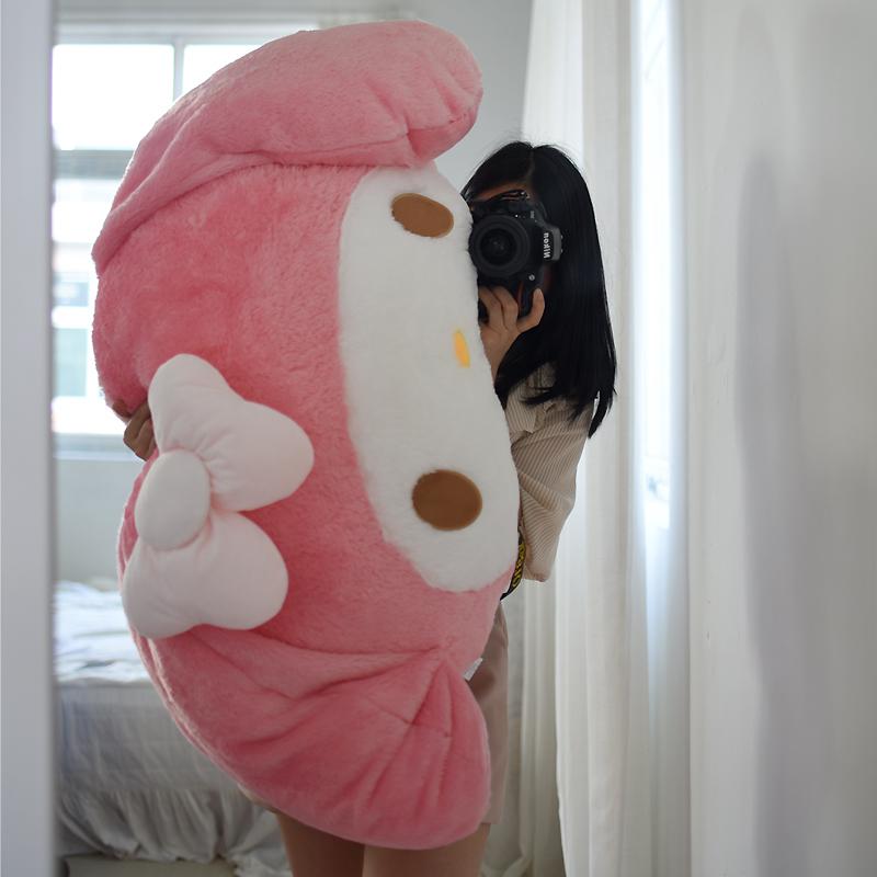 Gentle My Melody Plush Toy Large Dimension Hug Pillow Cozy Back Cushion Lovely Japanese Style Plushies Sofa Decorative Pillow