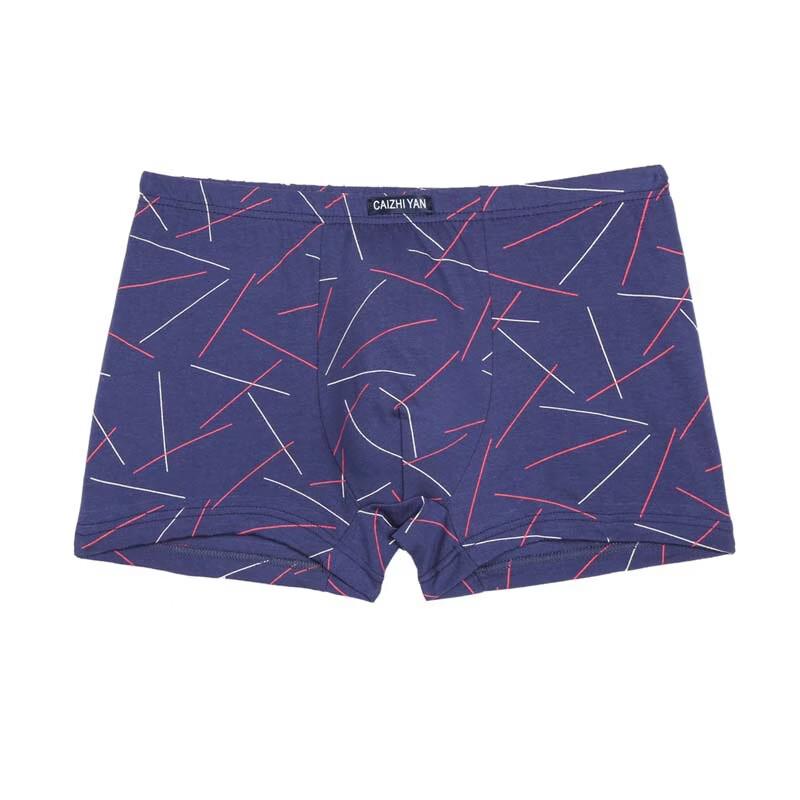 Cai Zhi Yan Men s Cotton Loose Mid-Waist Boxer Briefs 4XL