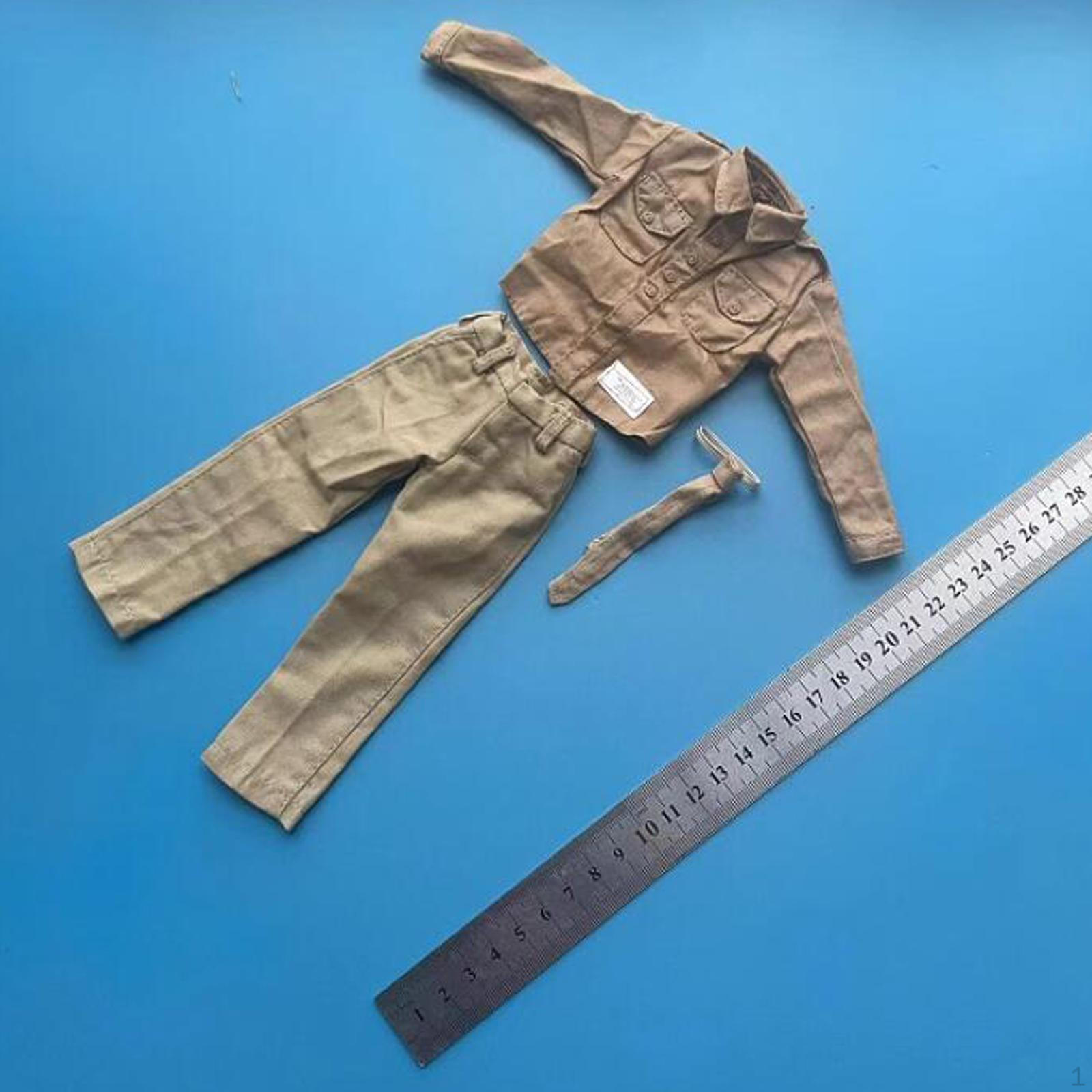 

Масштаб 1/6, мужская фигурка, одежда для куклы, 12 дюймов, солдатская экипировка, куртка и брюки, костюм, экшн-фигурки