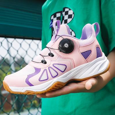 Children's Badminton Shoes, Boys and Girls Summer Breathable Mesh Student Training Shoes Lightweight Non-slip Tennis Shoes