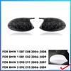 2x Spiegelabdeckung E90 Auto Seitentür Rückspiegel Seitenkappe Für BMW E90 E91 2005-2007 E92 E93 2006-2009 M3 Stil E80 E81 E87