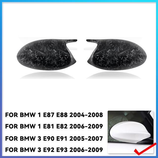 2x Spiegelabdeckung E90 Auto Seitentür Rückspiegel Seitenkappe Für BMW E90 E91 2005-2007 E92 E93 2006-2009 M3 Stil E80 E81 E87